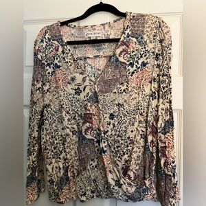 Knox rose faux wrapped blouse